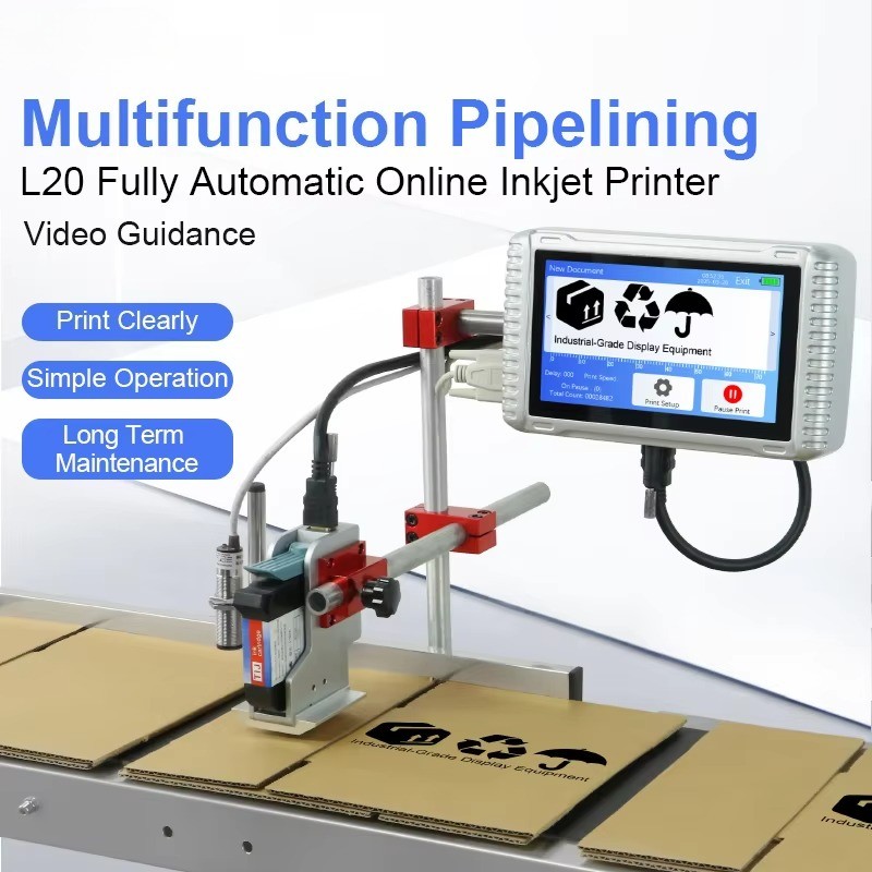 automatic online inkjet printer does not include a conveyor