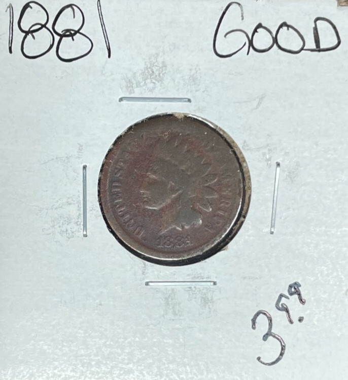 1881 INDIAN HEAD CENT - GOOD ~NICE COIN~