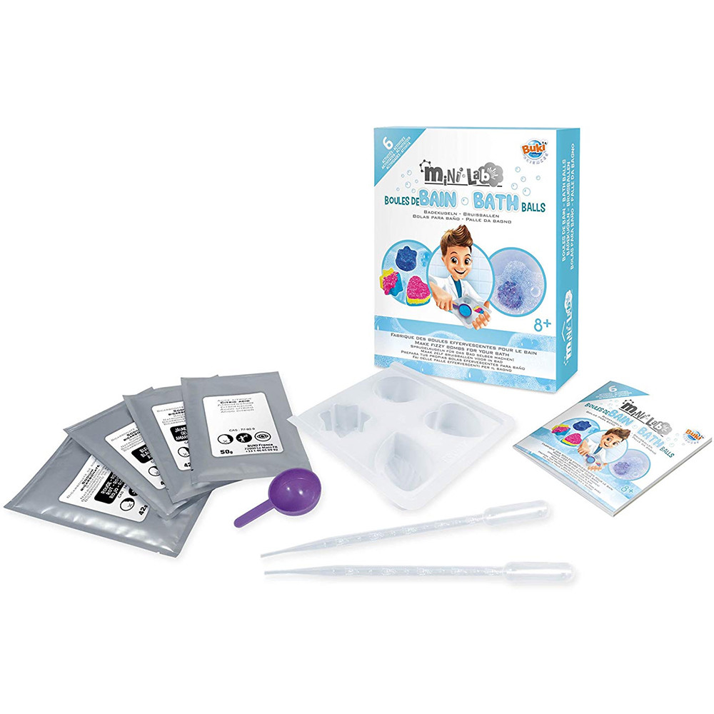 Buki Mini-Lab Bath Ball Bomb Set Kit