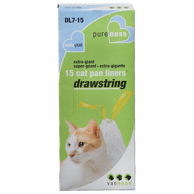 Van Ness 15 Drawstring Cat Pan Liners Size Extra Giant DL7-15