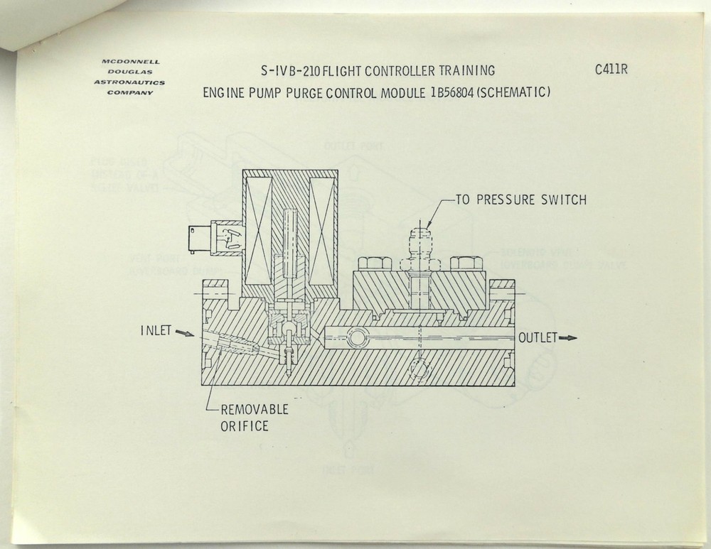 1975 Saturn S-IVB-210 Flight Controller Training Stage Pneumatic System Douglas