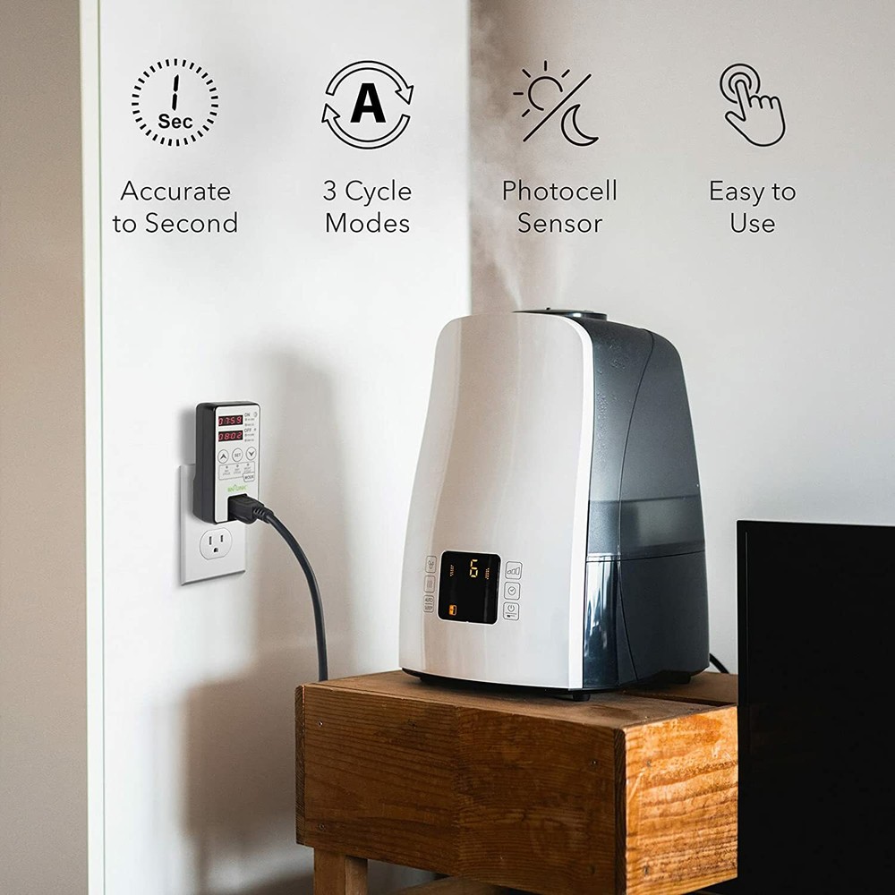 Timer Outlet Short Period Repeat Cycle Intermittent Digital Timer Programmable