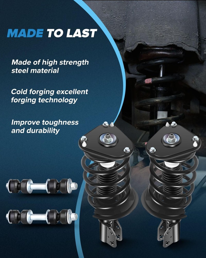 Front Struts Spring Assembly Sway Bar Links Kit 4pck for LeSabre Lucerne 171685