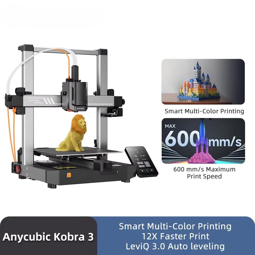 3 AE Version 600mm/s Max Print Speed FDM 3d Printer 25-Point Automatic Leveling