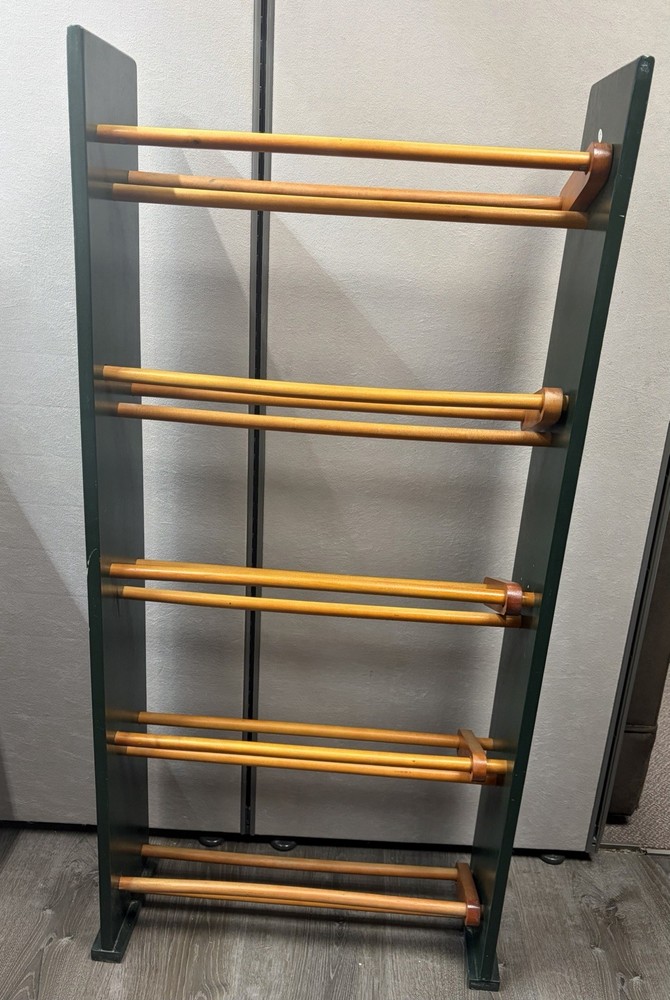Atlantic Element Maple Media Storage Rack holds CDs, DVDs, Blu-rays or VHS