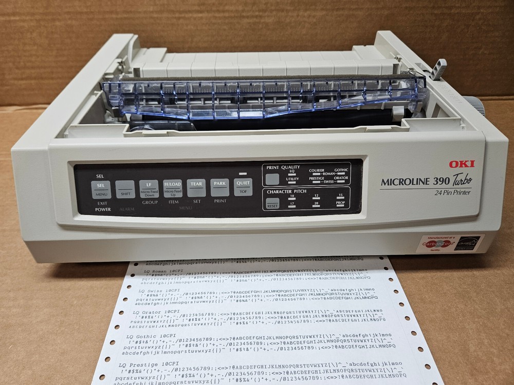 OKI Data Microline 390 Turbo Fully Tested 1 Year Ebay Warranty