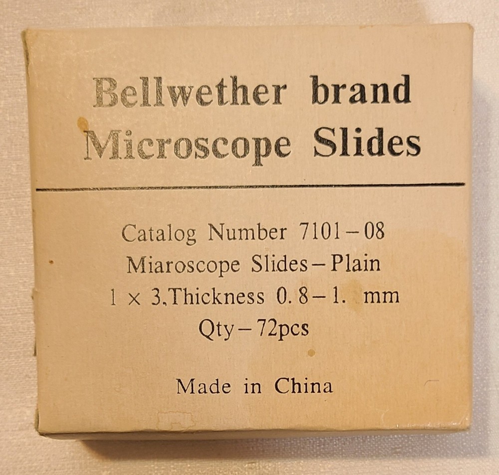 Vintage Bellwether Microscope Slides
