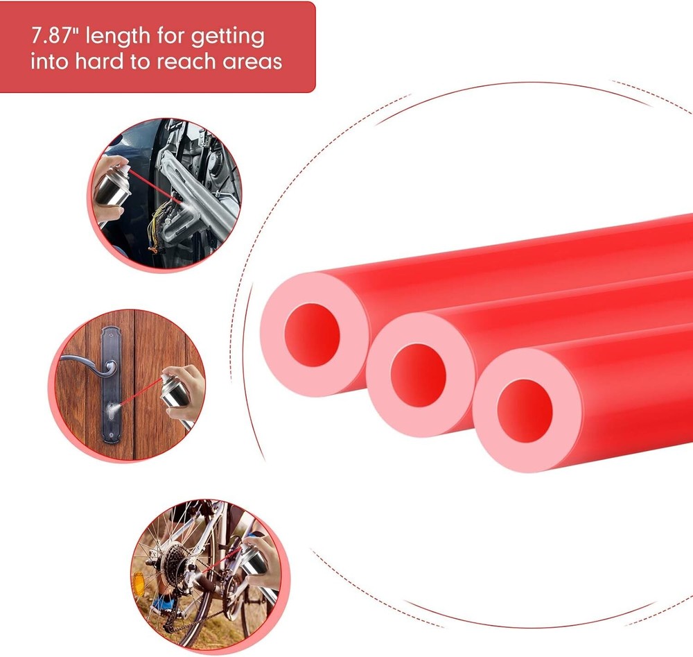 Spray Can Straw Plastic Replacement Spray Can Extension Straw (100)