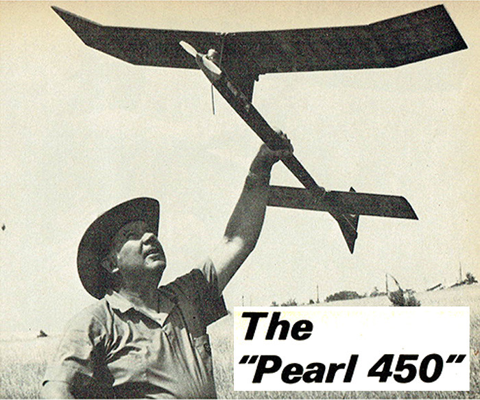 Model Airplane Plans (FF): Pearl 450 54" Class A-B Competition Model