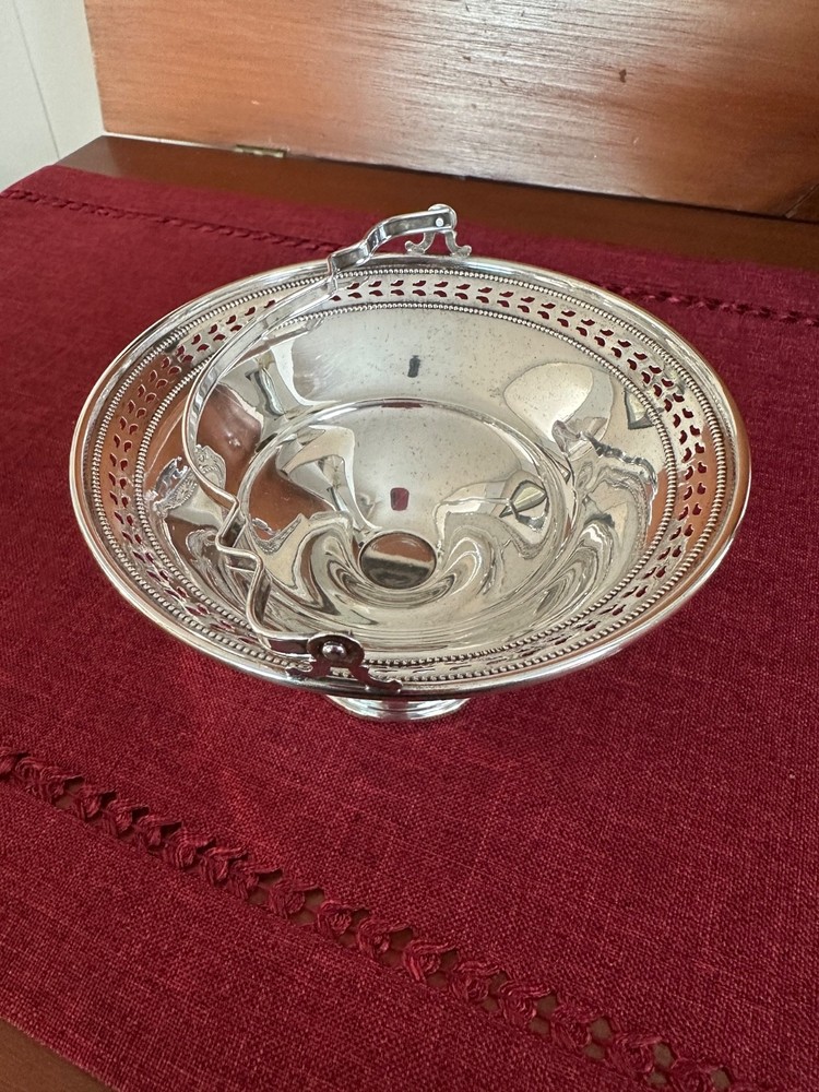 Antique El-Sil-Co Sterling Silver 2701 Cemented Base Compote