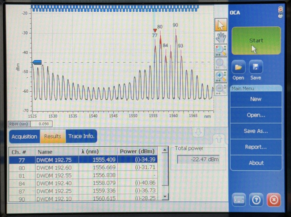 Exfo Optical Channel Analyzer FTB-5230S-OCA-EA
