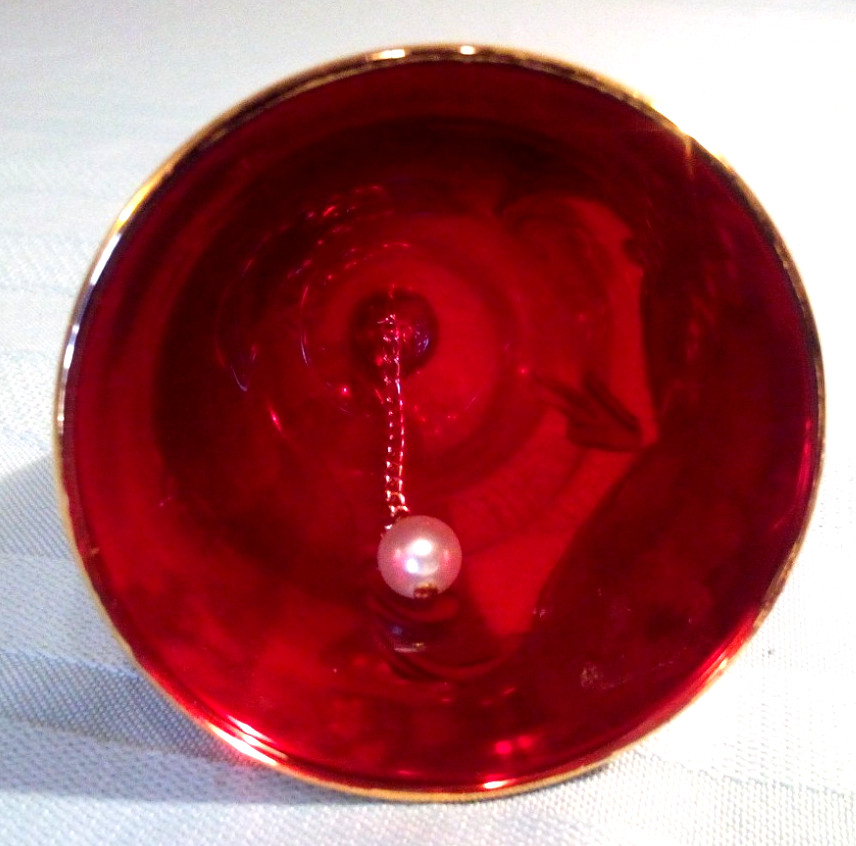 Italian Glass Gold Bell