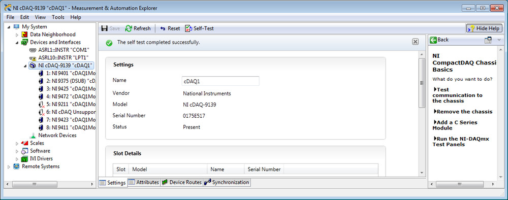 National Instruments cDAQ-9139 8-Slot CompactDAQ Controller Win7emb