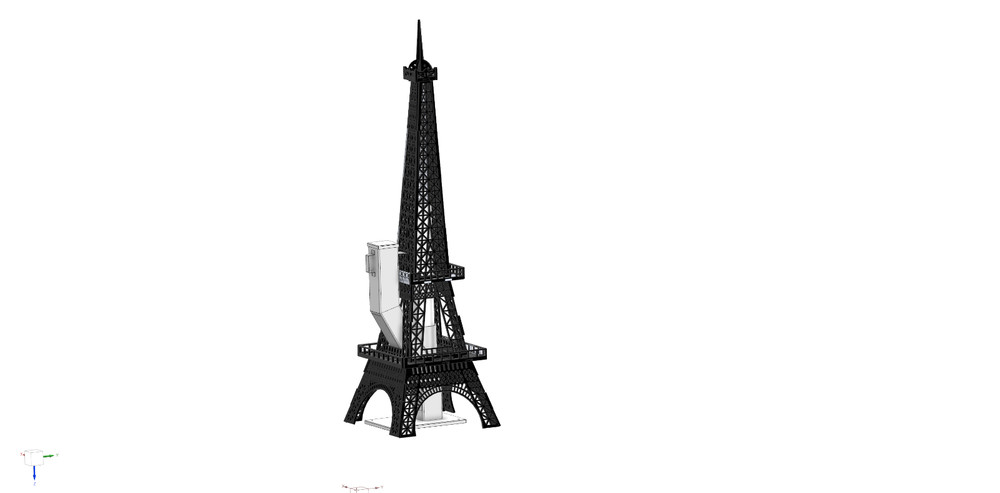 Pellet Stove Eiffel Tower CAD Model – STEP File CNC / Laser Cut Ready
