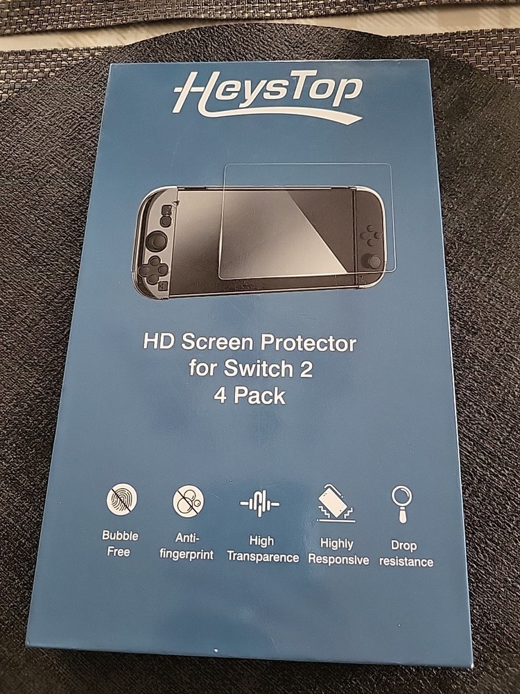 4-Pack Screen Protector for Nintendo Switch 2 Tempered Glass w Alignment Frame