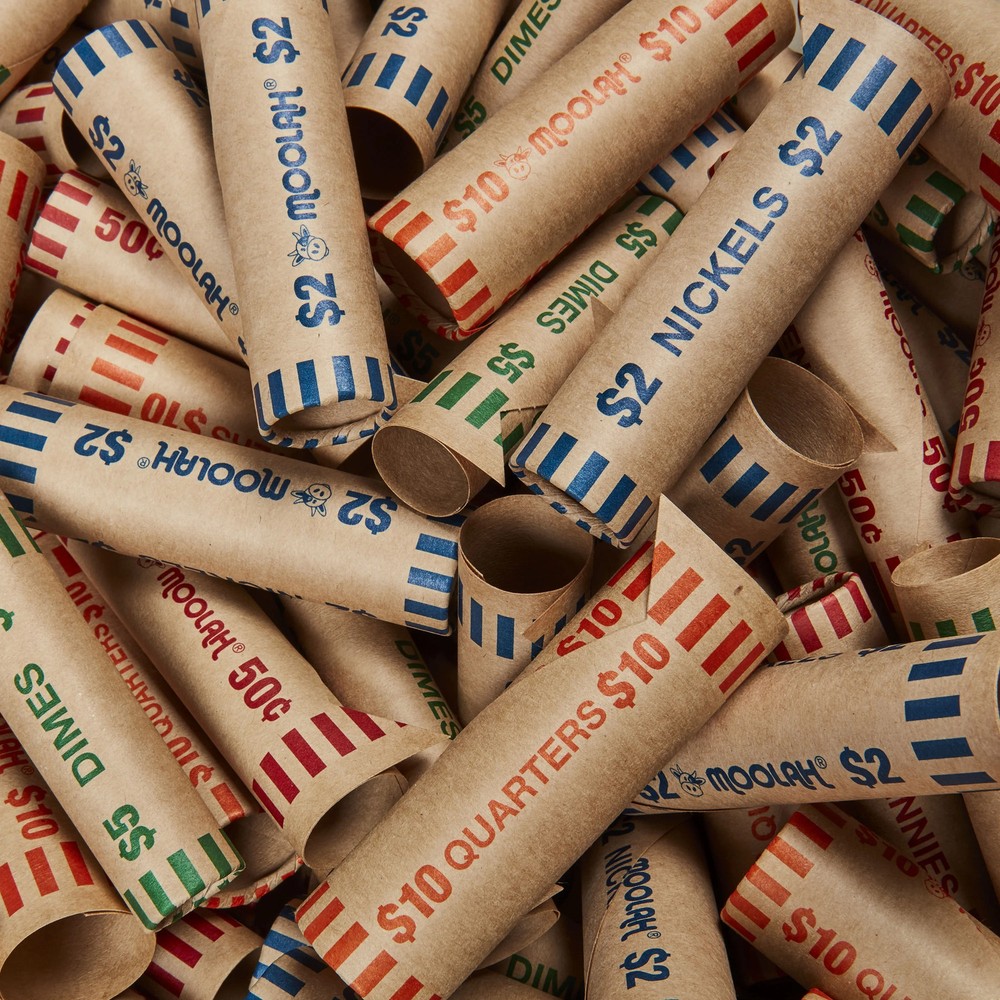Paper Coin Wrappers Assorted 36 Count