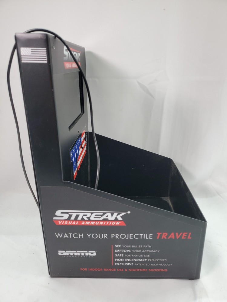 Streak Ammunition Display Box for Storefront