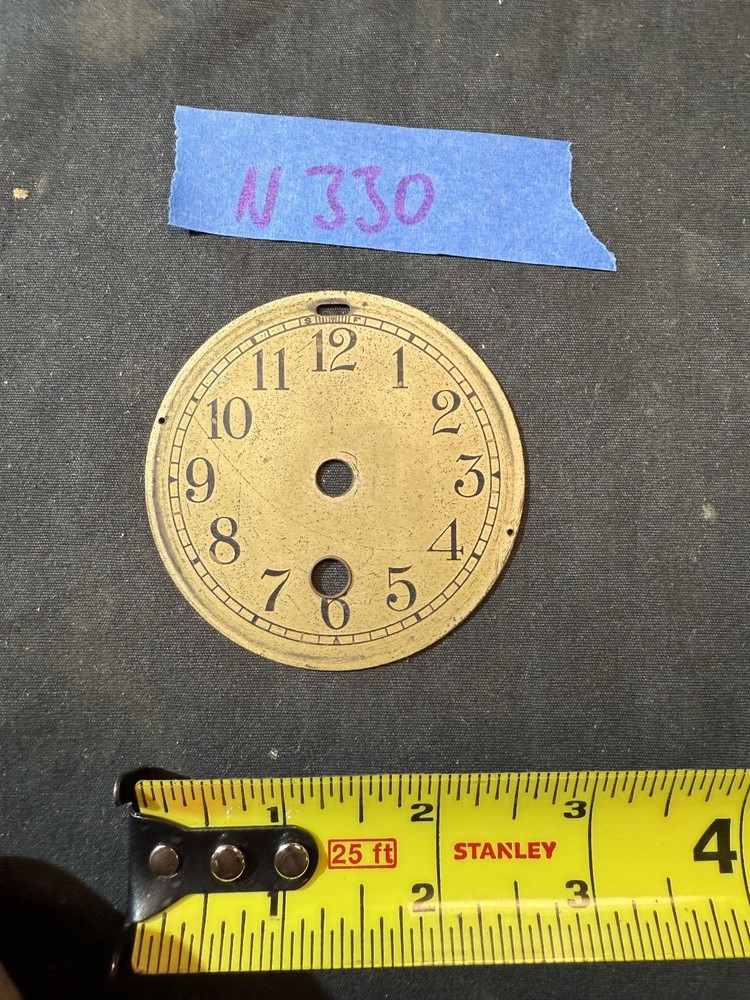 (N330) ANTIQUE 2.75" CLOCK DIAL. CHELSEA? SETH THOMAS?