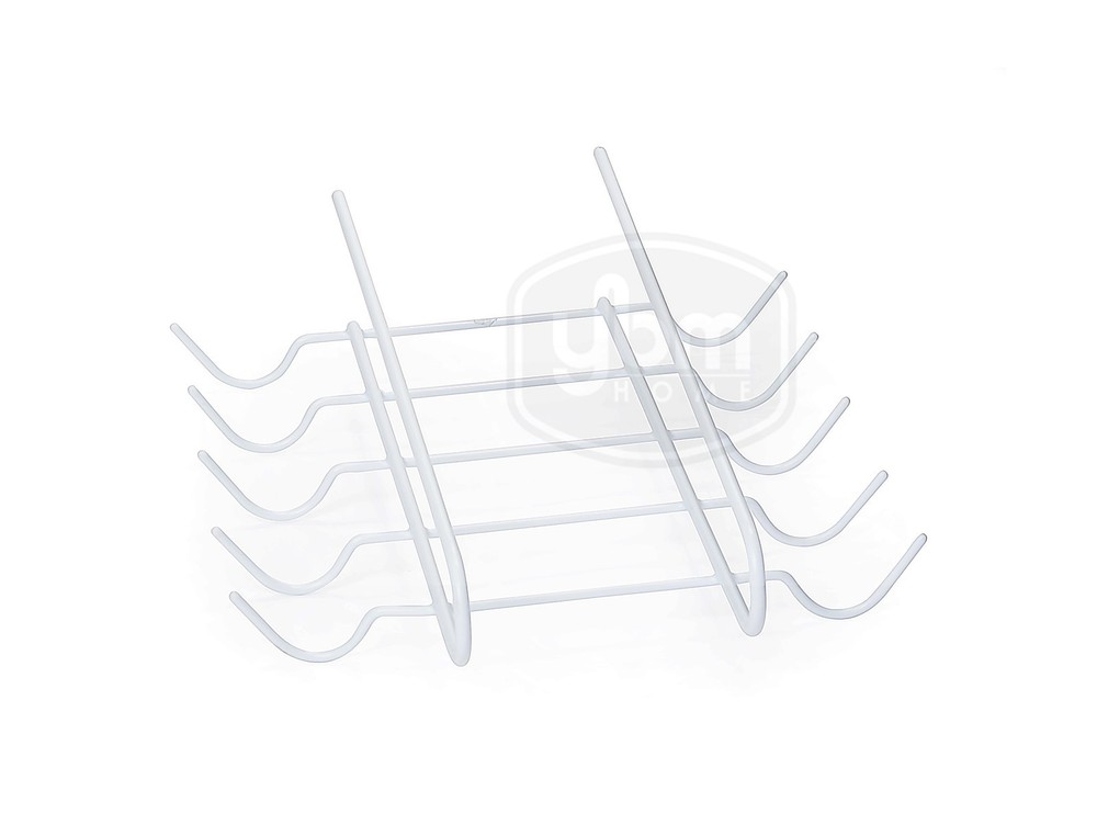 Ybmhome 10 Hook Under Shelf Mug Cup Wine Glasses Storage  Rack Holder White 2226