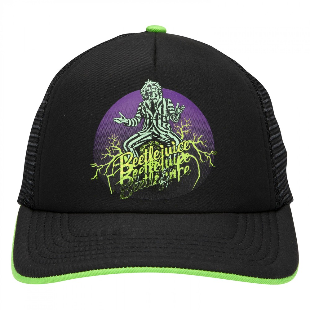 Beetlejuice Roots Retro Trucker Hat Multi-Color