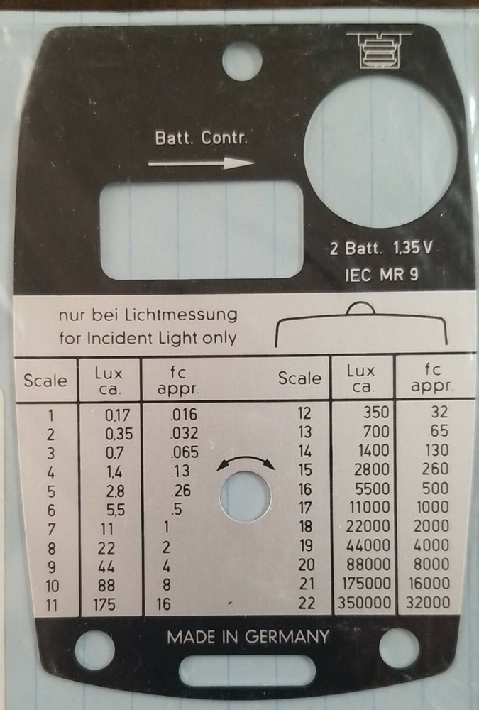 GOSSEN LUNA PRO back plate replacement NEW OLD STOCK
