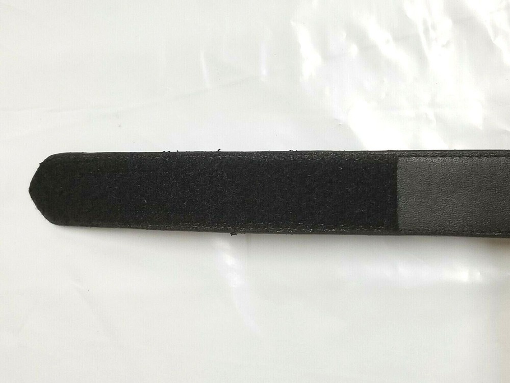 NEW Snap On Tools Men's Genuine Leather No-Scratch Black Work Belt Hook & Loop