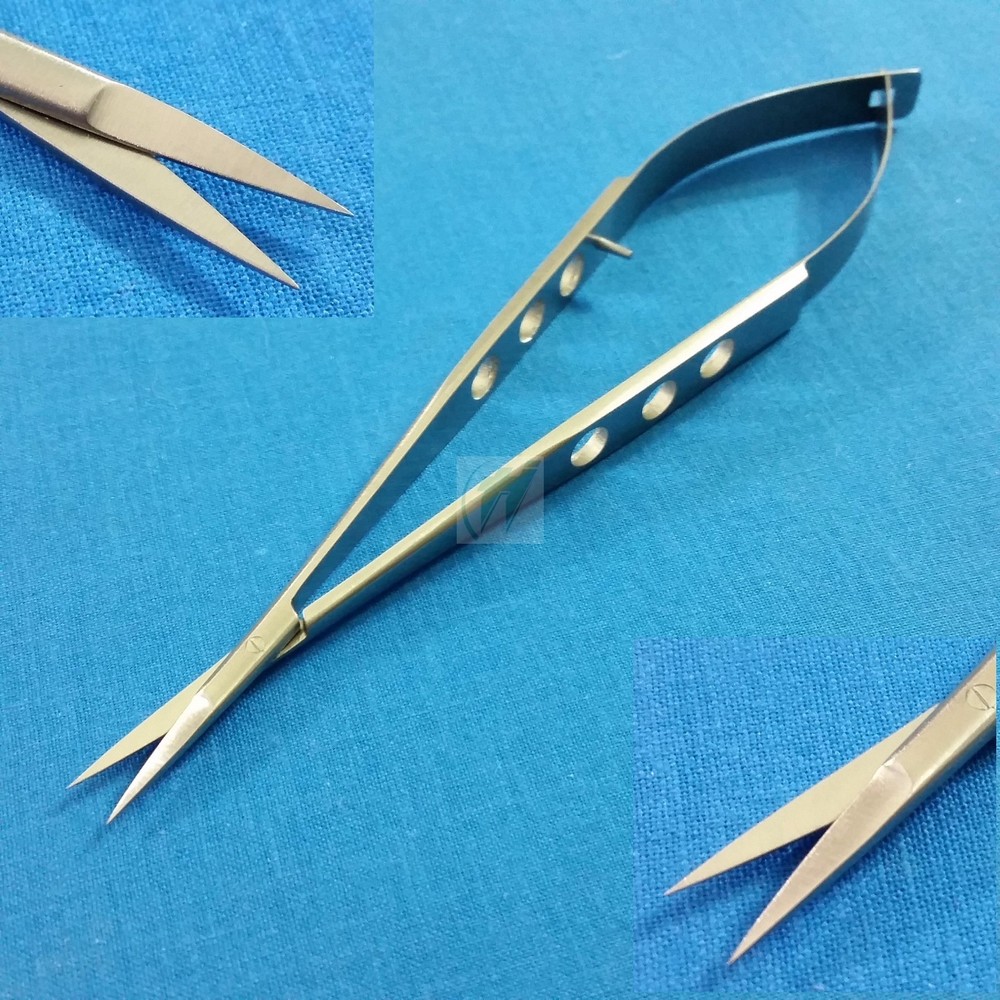 FINE TIP POINT SPRING SELF RETRACTING STITCH MICRO SCISSORS 5.5" STRAIGHT