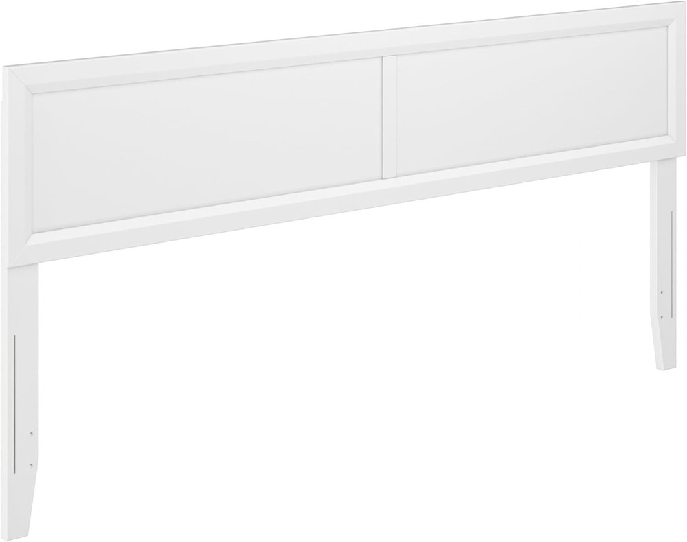 Sophia Modern Adjustable King Solid Wood Headboard in Elegant White