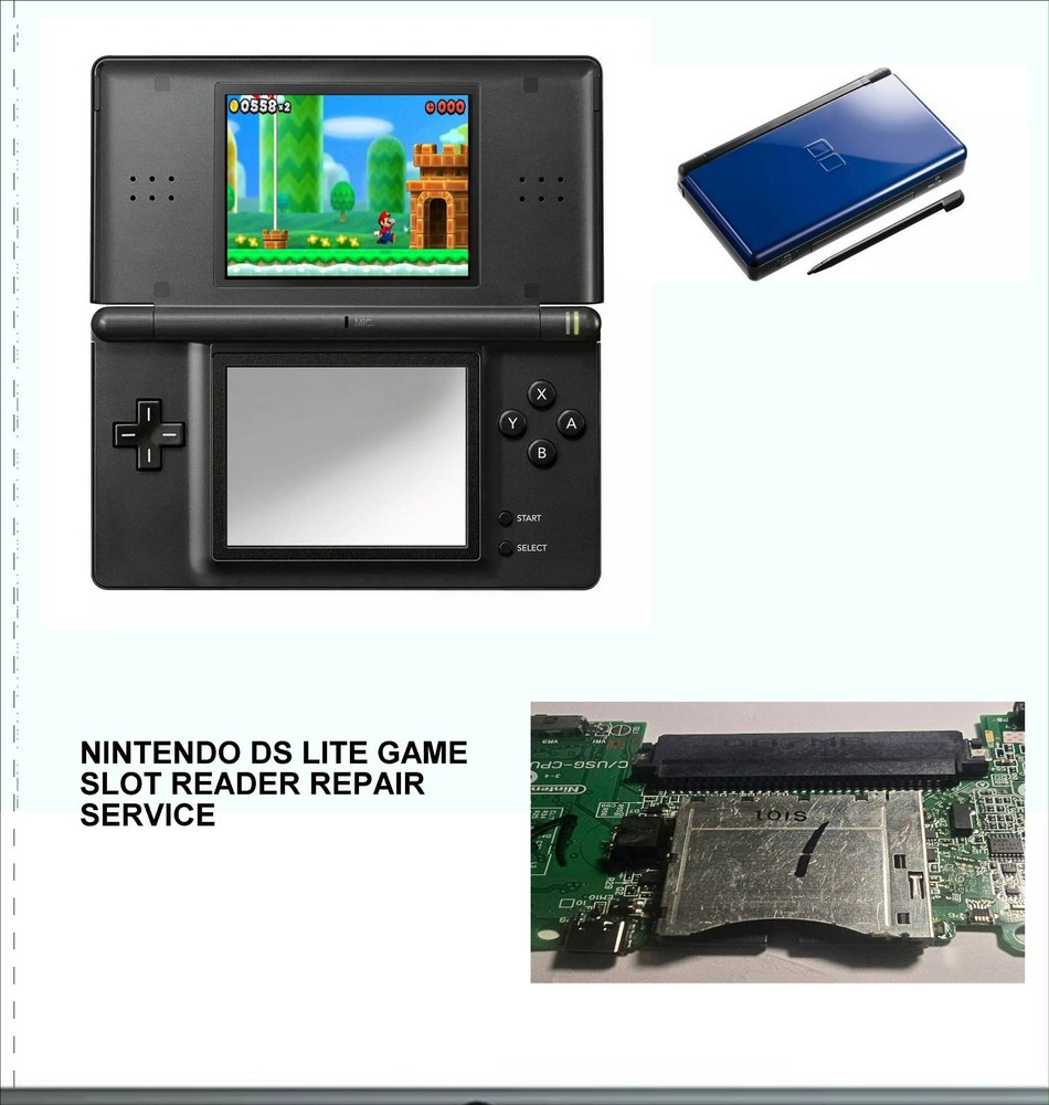 NINTENDO DS LITE GAME SLOT READER REPAIR SERVICE