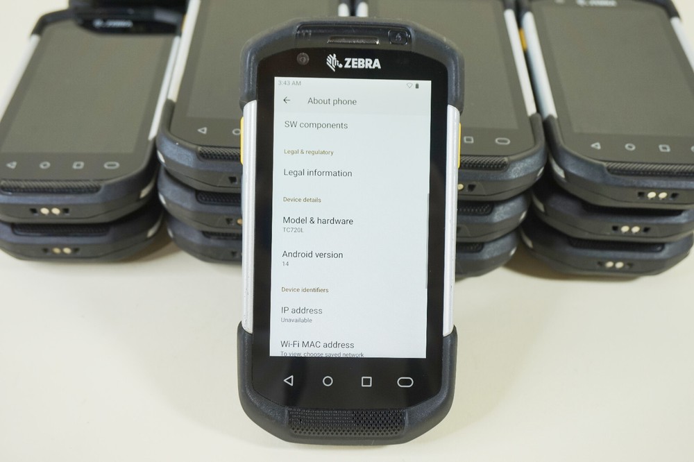 Zebra TC720L-02E24B0-CN6 4GB 32G Barcode Scanner Android 14 (MANY AVAILABLE)