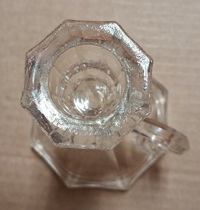 Crystal Finger Loop Candle holder. 5" tall Candlestick