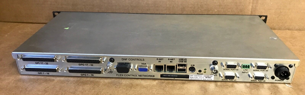 DNF Controls GTP-32 GPI Tally Processor Flex Control Network Mountable