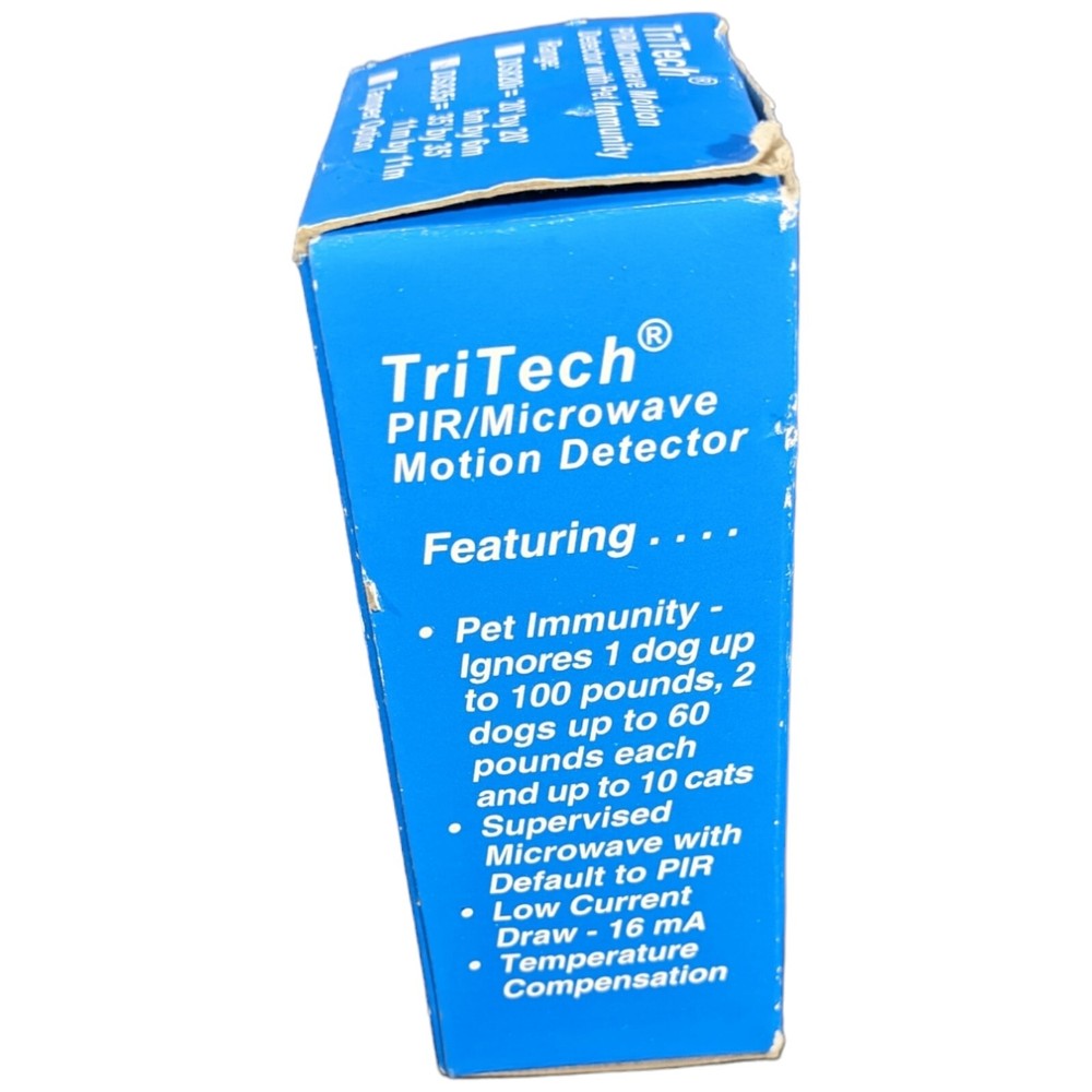 TriTech PIR Microwave Motion Detector Pet Immunity Friendly Detection Systems