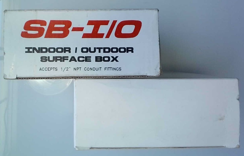 Pair of Surface Back Boxes For Fire Alarm Systems
