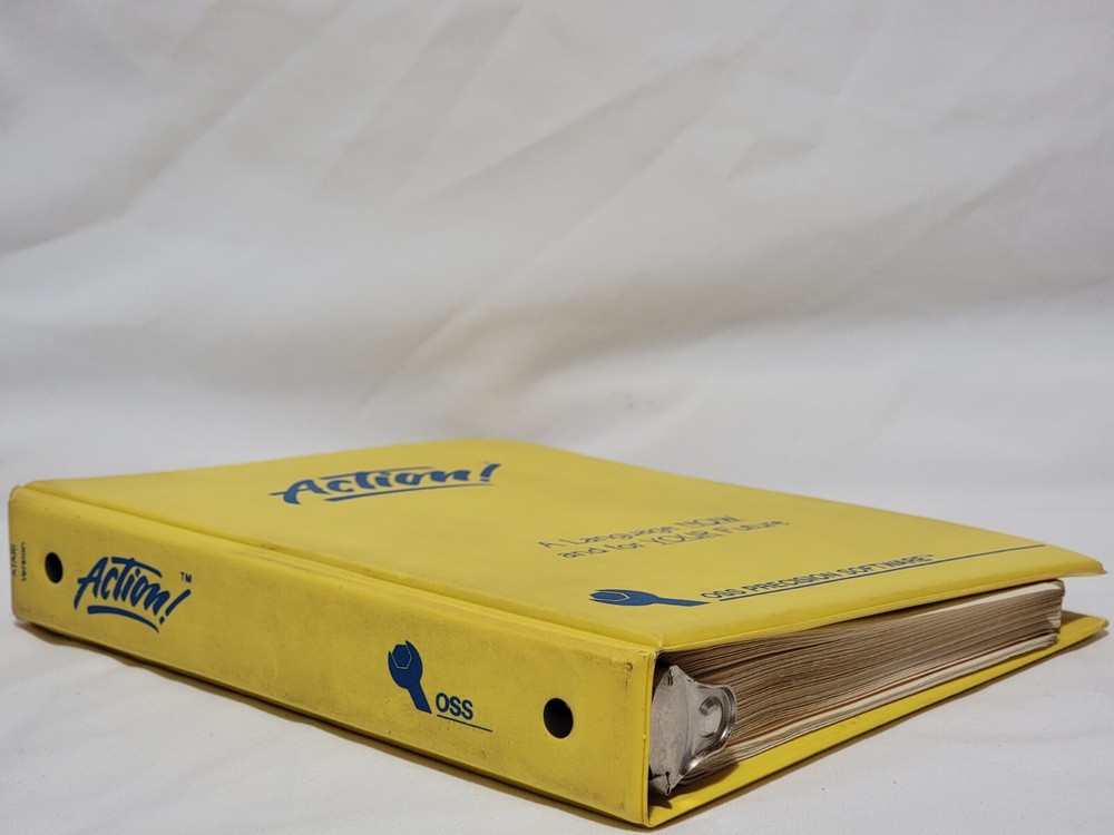 Action Atari 400 800 OSS Programming Language w/ Toolkit Run Time Disk + Manuals