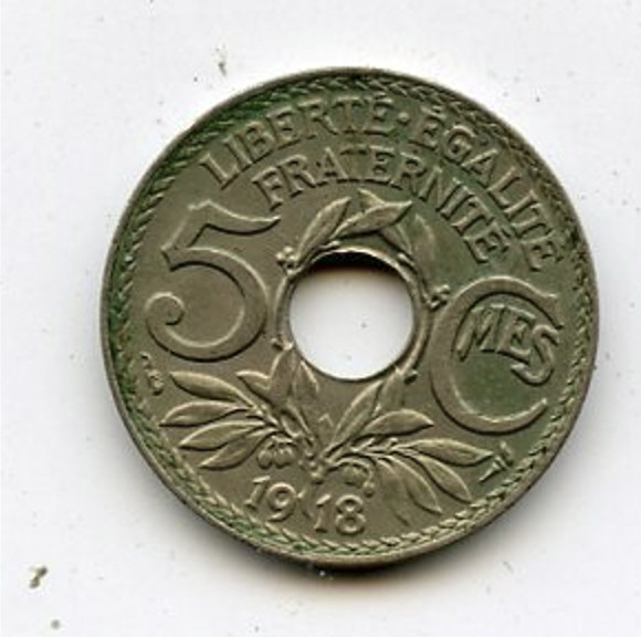1918 France 5 Centimes - CC349