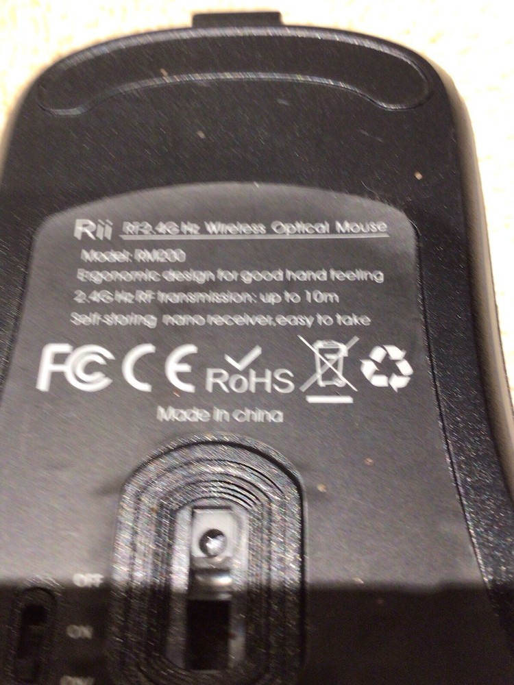 Rohs Wireless Mouse Model RM200
