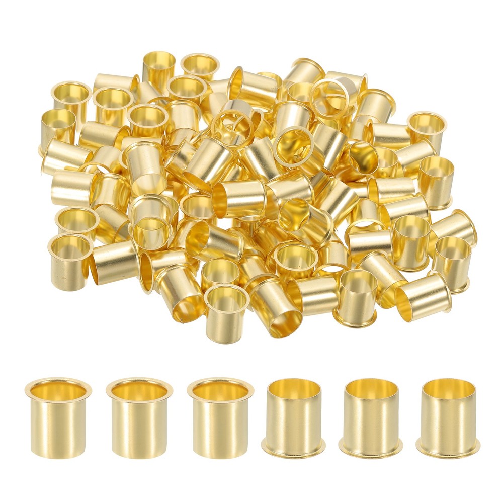 100Pcs 3/4" Brass Compression Fittings Compression Insert Tube Fitting