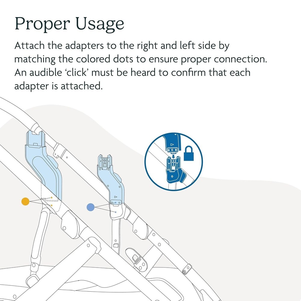 Upper Adapter for Vista V1/V2/V3 Strollers: Secure Multi-Seat Attachment