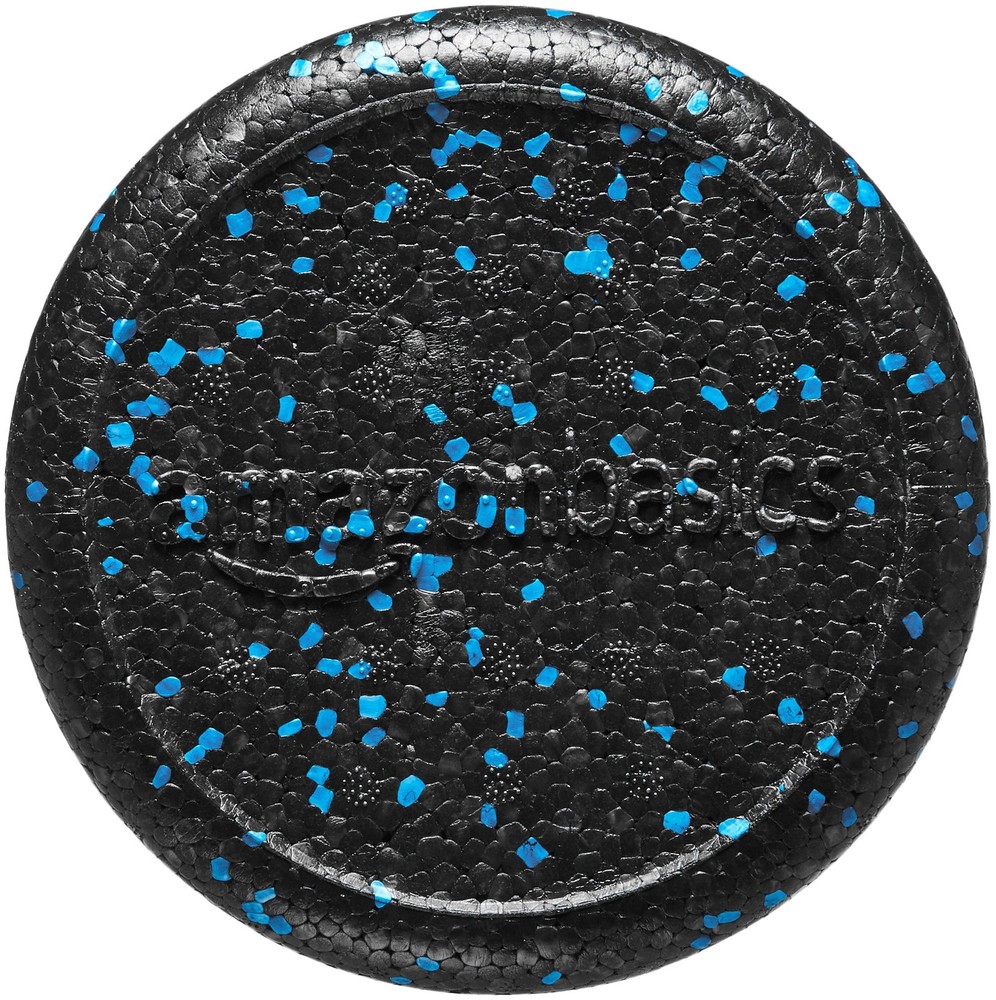 Foam Roller High Density for Exercise 24 Inches Blue Speckled