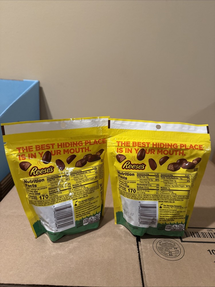 2 PACK Reeses Peanut Butter Mini Eggs Unwrapped 20 Ounce EASTER TREAT!