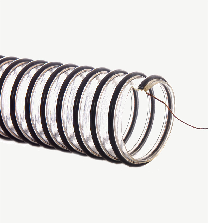 Static Dissipative Powder Hose 1.5in ID x 25ft Flexstat Urethane Flex Hose