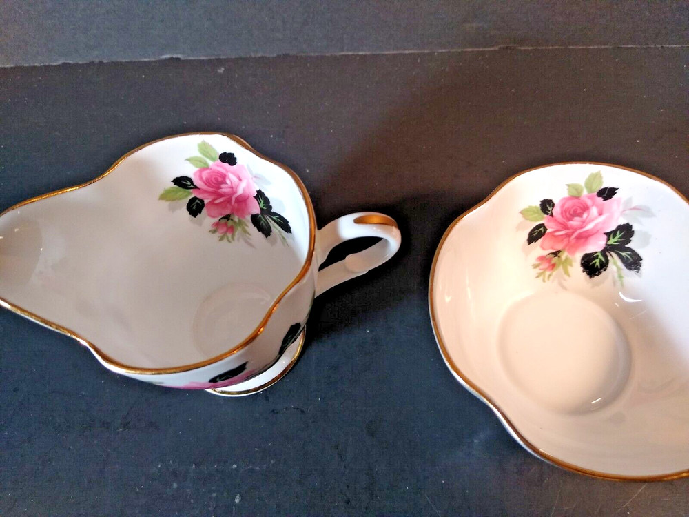 Windsor Bone China Pink Rose Cream & Open Sugar set