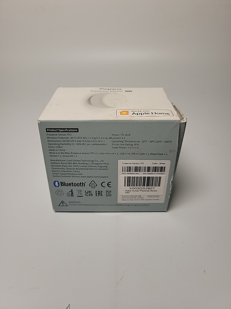 Aqara Smart Home Presence Sensor FP2 with Zone Positioning