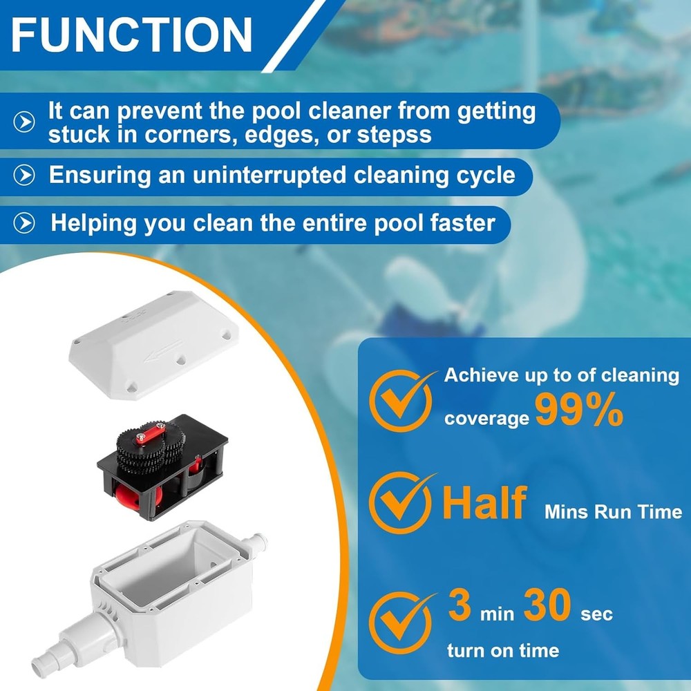 for Pentair E10 White Back-Up Valve Replacement Automatic Pool Cleaner