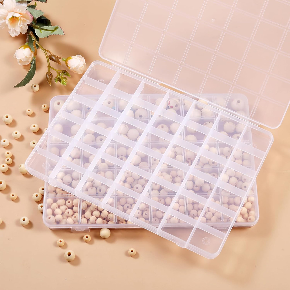 42 Grids Plastic Bead Organizer Beads Storage Containers Bead Holder Or