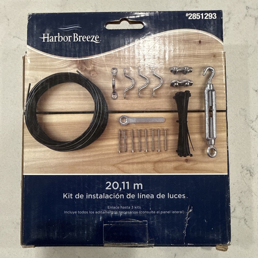 Hampton Bay 66-ft. String Light Installation Mounting Hardware Kit