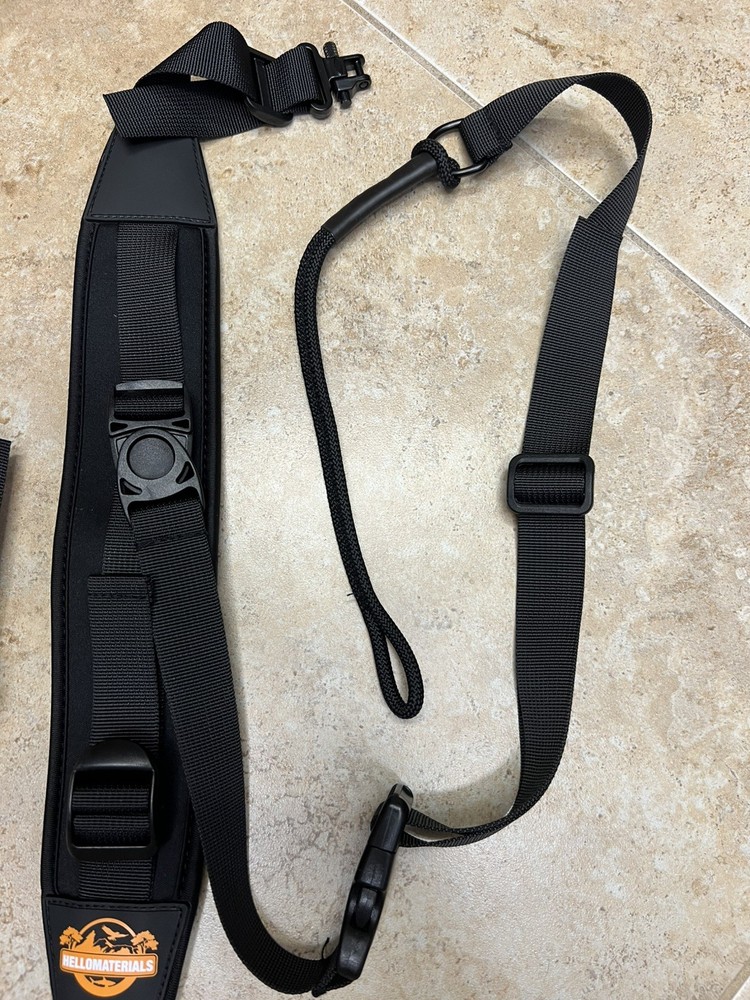 HelloMaterials Tactical Sling Strap Modular Pull Tab 2 Point Quick Adjust New