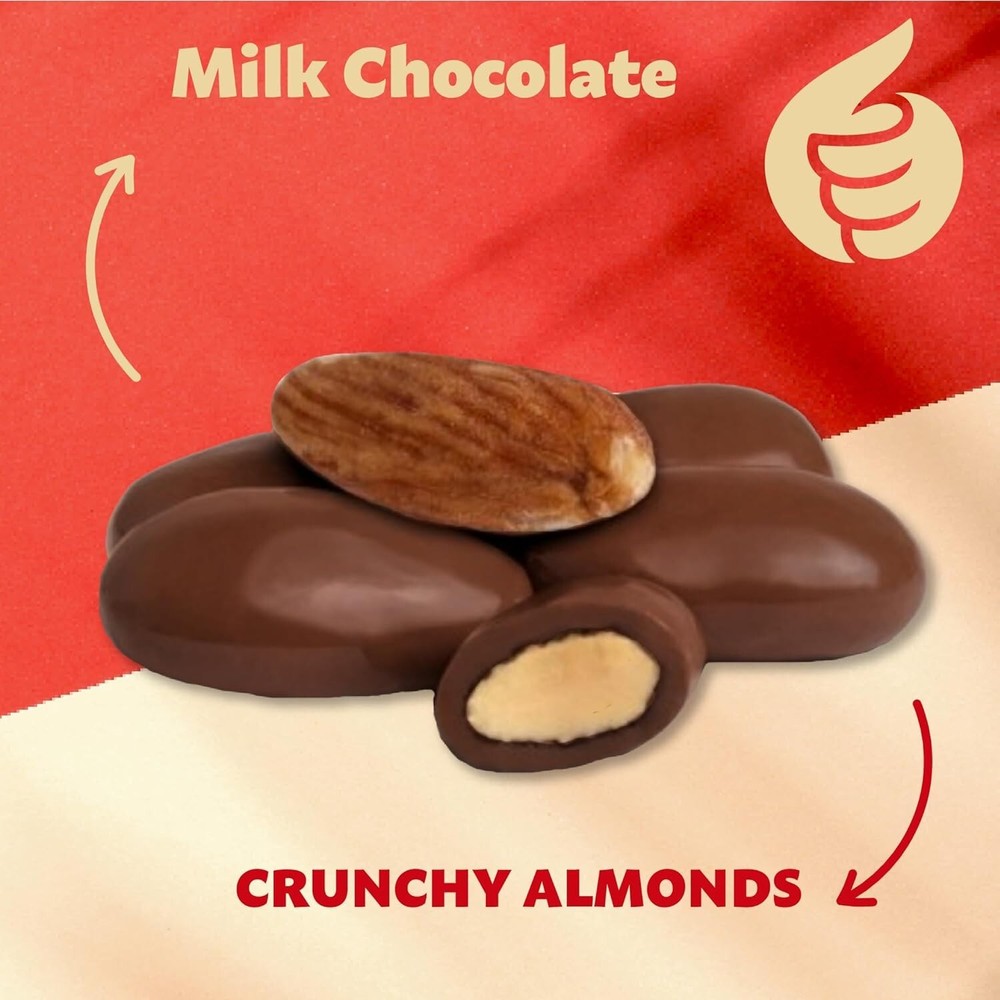 iLike! Milk Chocolate Covered Almonds Candy, 2 Pound Bag