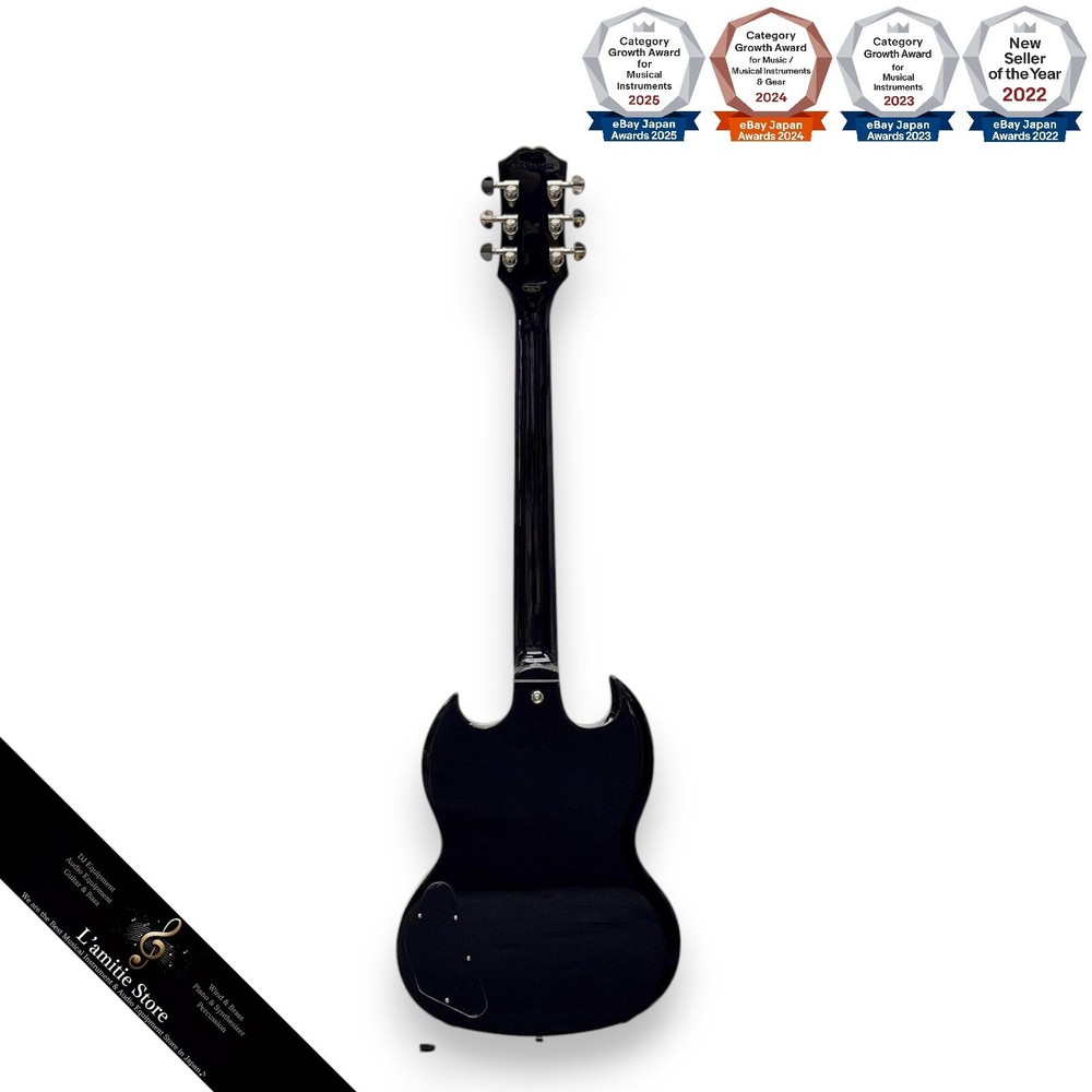 Epiphone SG Standard Ebony Electric Guitar Solid Body Versatile
